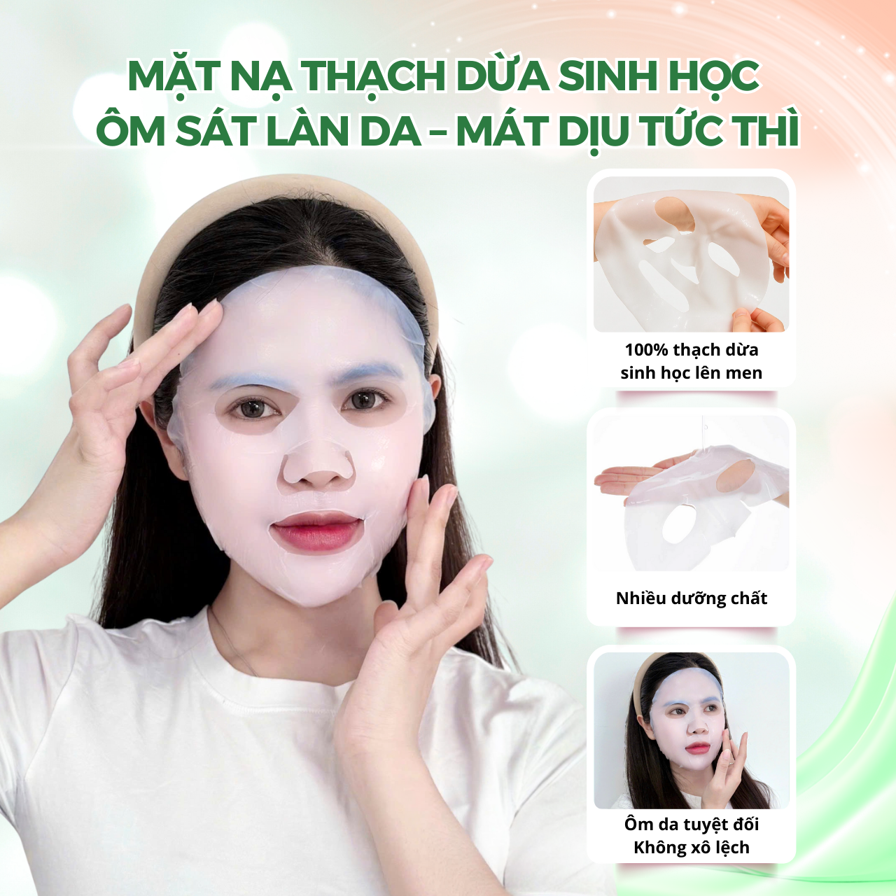 mặt nạ thạch dừa 